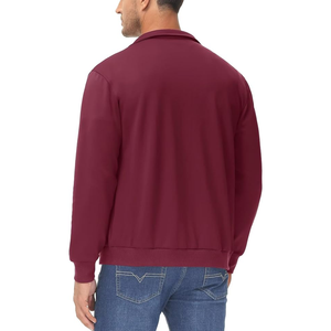 100% poliéster Slim Fit Full Zip Track Jacket para hombres ligero personalizado ropa deportiva gimnasio correr chaquetas al aire libre - Product Image 2