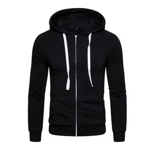 Gran oferta, colección de invierno, sudaderas con capucha de manga larga con cremallera para hombre, Material de calidad, patrón impreso, sudaderas básicas, mezcla de algodón - Product Image 4