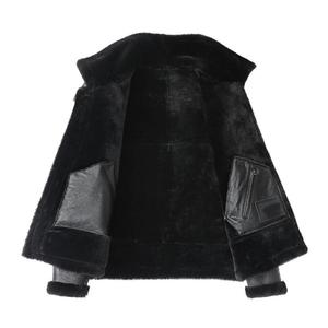 Nouvelle veste en cuir véritable pour homme en peau de mouton de haute qualité, vente en gros d'usine OEM 2026, veste bomber en cuir pour homme - Product Image 3