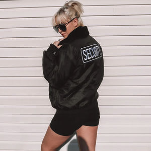 Chaqueta Cortavientos de Poliéster de Alta Calidad para Hombre, Negra, Cálida, de Seguridad, para Todas las Estaciones, Color Personalizado ODM, con Bolsillo - Product Image 6