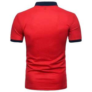 Venta al por mayor de nuevos polos europeos y americanos de alta calidad para hombre, camisetas de talla grande para hombre - Product Image 5