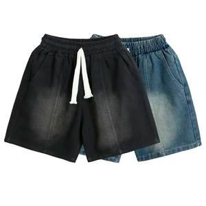 [COLECCIÓN CALIENTE] Sort Jeans Shorts Hombres Por encima de la rodilla 4 Way Stretch Dragonex Cintura Adecuado Street Style Dynamic Beach Fashion - Product Image 1