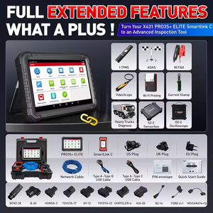 X431 Pro3s + V5.0精英双向扫描仪安卓10.0，汽车/卡车车载诊断工具，电子控制单元编码/按键编程 - Product Image 6