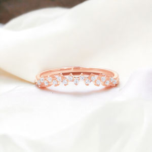 0.50 Ct Lab Grown Diamond Stackable Band Solid Gold/Sterling Silver OEM Wholesale Diamond Rings Option - Product Image 1