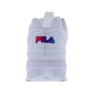 Chaussures de sport Fila Disruptor II Pride pour femmes, blanc/rouge/rouge orange, légères et souples, style marche, éclairées |   100% authentique - Product Image 3