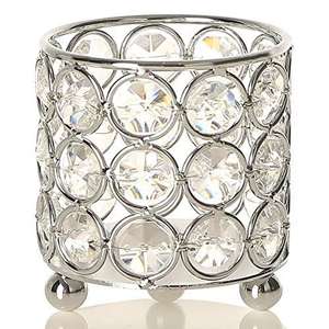 Bougeoir décoratif en métal cristal votif pour la décoration du nouvel an bougie en métal brillant cristal votive pour les décors d'éclairage - Product Image 3