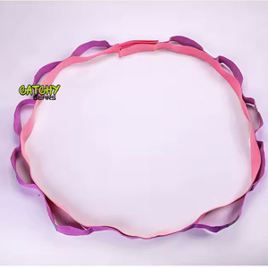 Anillo en D ajustable Hebilla duradera Da flexibilidad Ejercicio Algodón orgánico Yoga Correa elástica Cinturón - Product Image 6