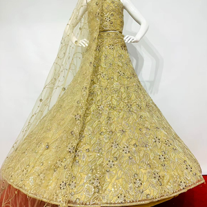 Nueva colección Arwah, estilo nupcial pesado, piedra Jarkan completa adornada, Dupattas largas, de 5 colores trajes de boda, Red de vestido hecha Salwar - Product Image 1