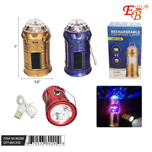 USB recargable Solar Disco Lantern 48PC/CS Set para acampar - Product Image 1