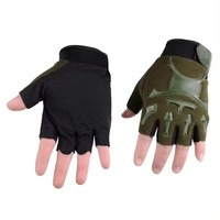 Gants de cyclisme unisexes demi-doigts de qualité supérieure, antidérapants, en cuir PU, légers et confortables pour le cyclisme