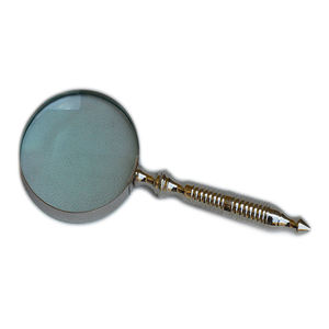 Customized Private Label Hot Sales Handle Vintage Metal Handheld <b>Magnifying</b> Stand for Map Reading <b>Magnifier</b> <b>Glass</b> - Product Image 1