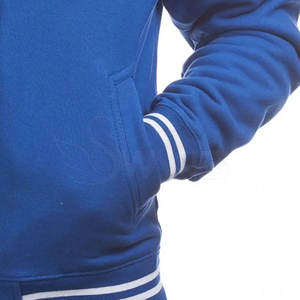 Venta al por mayor de talla grande de los hombres de invierno Letterman chaqueta de cuello alto con lana de lona de tela ligera nueva condición para uso al aire libre - Product Image 6