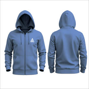 Best-seller Sweat à capuche unisexe 350G doublé polaire vierge à fermeture éclair surdimensionné en coton mélangé tricoté 3D broderie hiver Sweats à capuche pour hommes - Product Image 3