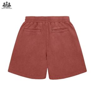 Shorts de Hombre con Lavado Ácido, Color Sólido, Corte Medio |   Ropa Casual 100% Algodón |   Pantalones Cortos Transpirables, Impermeables y Ecológicos de Marca Privada OEM - Product Image 2