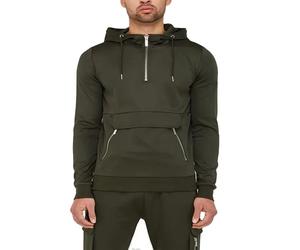 Pull à capuche pour homme en coton mélangé, tissu confortable, conception personnalisée pour la mode streetwear avec option de marque privée - Product Image 2