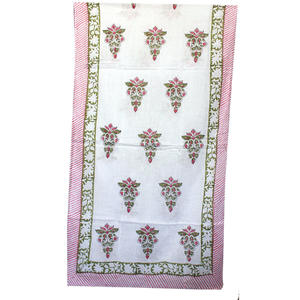 100% Cotton Hand <b>Block</b> <b>Printed</b> Rectangular Scarf Nech Wrap Hijab Dupatta Assorted Colors and Designs Wholesale - Product Image 3