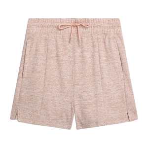 soft cotton women shorts fleece texture relaxed waist comfort fit stylish lounge casual home <b>outfit</b> - Product Image 2