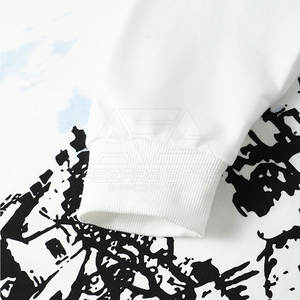 Offre spéciale, sweat-shirt d'hiver durable pour hommes, conception de logo personnalisé, prix du motif solide en polyester/coton - Product Image 5