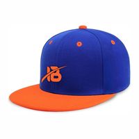 IB Brand New Flat Brim Visor Classic Snapback Hat Blank Ajustable Brim High Top Trendy Color Style Plain Tone Gorra de béisbol
