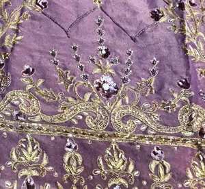 Designer moderne non cousu brodé à la main indien pakistanais fête porter des costumes pour les femmes Fashion-Forward Style traditionnel pour - Product Image 3