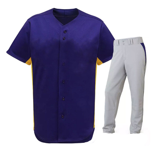 Uniforme de Béisbol Unisex, Conjunto Completo de Jersey y Pantalones, Transpirable, Estampado, Absorbente de Humedad, Talla Grande, Antibacteriano, para Entrenamiento Deportivo en Equipo - Product Image 1