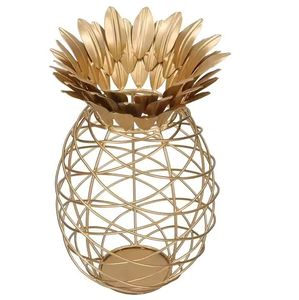 Soporte de corcho de vino con diseño de piña dorada de lujo Premium, cubos de hielo a granel personalizados de Metal de alta calidad, tinas de bebidas - Product Image 1