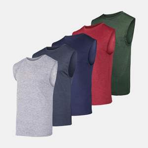 Camiseta sin mangas informal para hombre Nueva adición Algodón elástico básico Ajuste Venta al por mayor Venta caliente - Product Image 1