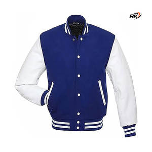 Vente en gros de blouson aviateur d'hiver décontracté à col montant pour hommes toile respirante design universitaire de baseball confortable 100% coton - Product Image 4