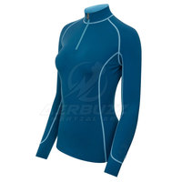 Chemises de compression pour l'entraînement en salle de sport pour femmes, en toile de haute qualité, à séchage rapide, manches longues, sous-vêtements de sport, emballage personnalisé AIR BUZZ