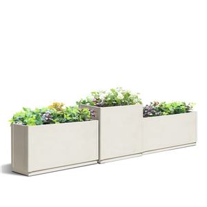 Maceta rectangular de aluminio con 30cm, 40cm y 50cm de ancho - Product Image 1