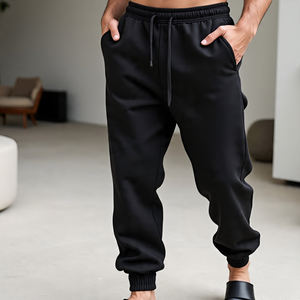 Fabricante personalizado, ropa de calle, pantalones de chándal para hombre, pantalones de pierna ancha a rayas con doble cintura, pantalones de chándal para hombre - Product Image 2