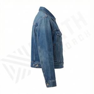 Chaqueta Vaquera Lavada de Manga Larga Ajustada Personalizada de Alta Calidad Premium para Mujer, Estilo Nuevo de Otoño Invierno, Abrigo Elegante y a la Moda - Product Image 3