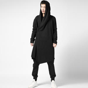 Style coréen mode hommes coupe régulière 100% coton hiver pull à capuche haute rue Vintage respirant séchage rapide - Product Image 2