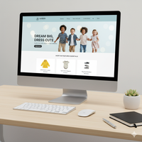 Servicios de diseño de sitios web de ropa para niños Expertos web profesionales que ofrecen una solución de desarrollo en línea asequible y creativa