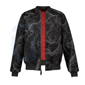 Vente en gros Nouveau blouson d'aviateur noir de haute qualité pour hommes et femmes pour hommes Veste d'hiver à fermeture éclair à la mode pour la conduite de moto - Product Image 1