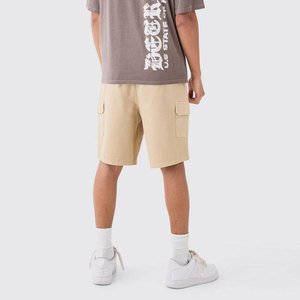 Shorts cargo pour hommes en coton 100% de haute qualité - Qualité supérieure personnalisée, séchage rapide, anti-plis, fermeture à cordon, style décontracté - Product Image 5