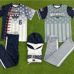 Vente en gros de jersey de baseball en maille de coton personnalisé à rayures, motif sublimé personnalisé de meilleure qualité - Product Image 5