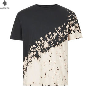 T-shirt 100% coton pour hommes motif solide avec logo personnalisé pour adultes vente en gros - Product Image 1