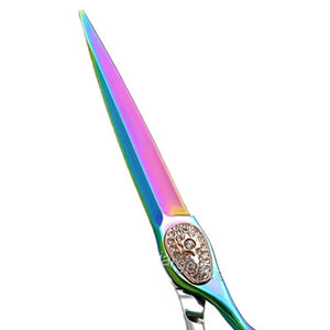 กรรไกรซอยผมมืออาชีพ ขนาด 6 นิ้ว ใบมีดคม ปลายแหลม สำหรับคนถนัดขวา ทำจากสแตนเลส หมุนได้ ตัดผม ไม่พับได้ - Product Image 2