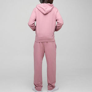 ชุดสเวตเตอร์แบบสวมศีรษะโอเวอร์ไซส์ผ้าคอตตอนมีฮู้ดแบบรูดซิปและกางเกงขายาวทรงหลวมเข้ารูปงานตามสั่ง100% - Product Image 6