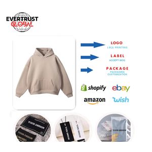 Sudadera con Capucha Personalizada para Hombre de Alta Calidad, 100% Algodón, Talla Grande, Tejida, Antiencogimiento, Diseño Liso - Product Image 5