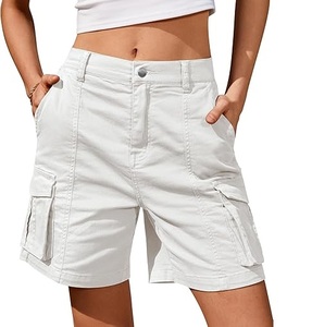 Pantalones cortos Cargo de alta calidad para hombre, pantalones cortos Cargo lisos transpirables informales, pantalones cortos Cargo hechos de algodón para hombre con estilo, venta al por mayor - Product Image 5