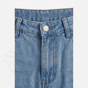Jean droit homme nouvelle collection printemps-été-automne, couleur unie, tendance mode, coupe ample, style urbain, jambe large, couleur personnalisable - Product Image 4