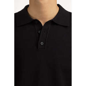 เสื้อสเวตเตอร์ถักแบบมีฮู้ดทรงปกติสำหรับผู้ชาย รุ่น MN-SWT-WS25-067 B ตกแต่งด้วยลายปักโลโก้ติดกระดุม เหมาะสำหรับฤดูใบไม้ผลิและฤดูใบไม้ร่วง - Product Image 5