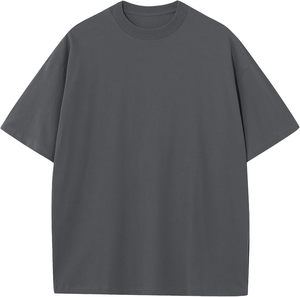 T-shirt pour homme 100% coton personnalisé impression personnalisée coupe ample col rond épaule tombante conception adulte t-shirt vierge personnalisé vente en gros - Product Image 1