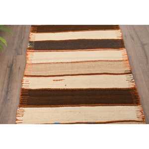 พรมวินเทจสไตล์ตุรกี ขนาด 2.8x11.4 ฟุต สีน้ำตาลส้ม พรมเปอร์เซีย - Product Image 3