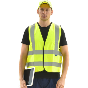 Fabricación en Pakistán, Chaleco de Trabajo Transpirable Personalizado de Alta Calidad, Ropa de Seguridad Reflectante, Servicio OEM, Logotipo Personalizado - Product Image 1