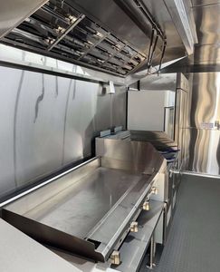 Carrito de camión móvil comercial de 12 pies, remolque de comida rápida de cocina completa para perritos calientes, furgoneta móvil de calle de concesión a la venta, EE. UU., Europa - Product Image 5