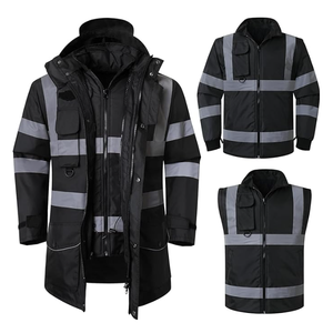 Meilleure vente vêtements de travail d'hiver haute visibilité gilet de sécurité réfléchissant ANSI classe 2 EN ISO classe 2 imperméable respirant coton sécurité - Product Image 1