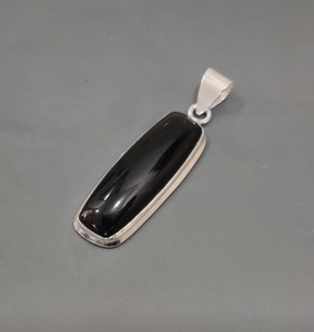 Noir Onyx Gemstone Bijoux Pour Femmes Argent Boho Style Pendentif Bijoux 925 En Argent Sterling Tendance À La Main Pendentif Cadeau Pour - Product Image 3